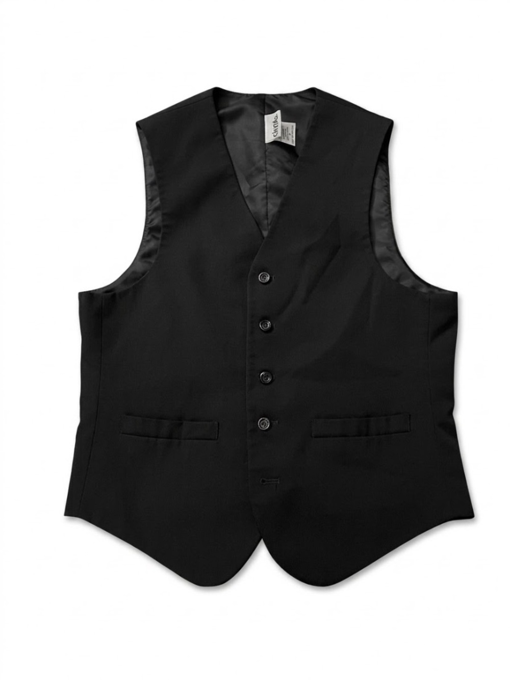 Classic Black Men's Dress Vest - Tailored Formal Waistcoat